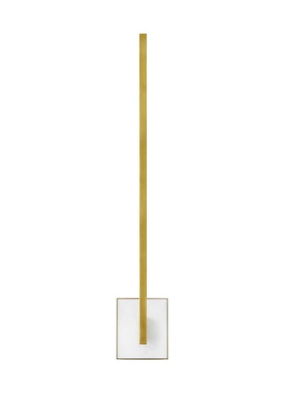 Buy natural-brass-with-acrylic-glass-and-white-shade Klee Outdoor (Damp) Sconce by Visual Comfort Modern