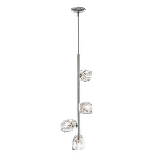 Buy sterling-and-clear-shade Gatsby Pendant by Hubbardton Forge