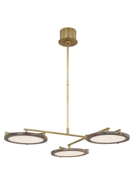 Shuffle Outdoor (Damp) Chandelier by Visual Comfort Modern