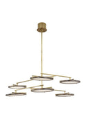 Shuffle Outdoor (Damp) Chandelier by Visual Comfort Modern