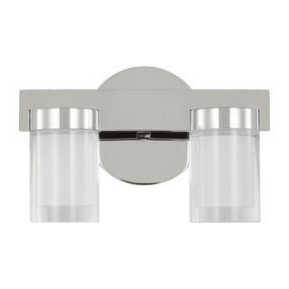 Buy polished-nickel-and-clear-shade Esfera Vanity by Visual Comfort Modern