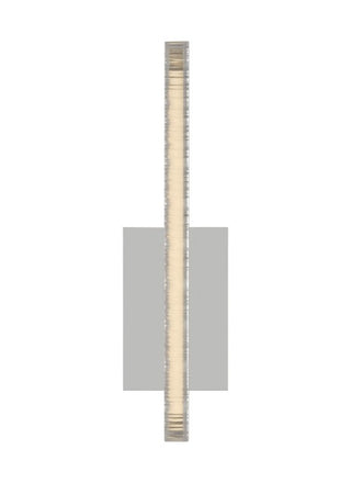 Buy polished-nickel-with-jagged-edge-crystal-glass-and-clear-textured-shade Serre Outdoor (Damp) Sconce by Visual Comfort Modern