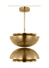 Natural Brass with Steel or Brass Glass and Brass/Gold Shade