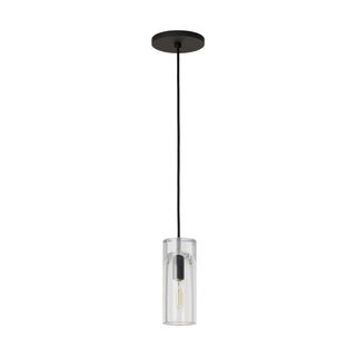 Buy nightshade-black-with-clear-glass-and-clear-shade Horizon Outdoor (Damp) Pendant by Visual Comfort Modern