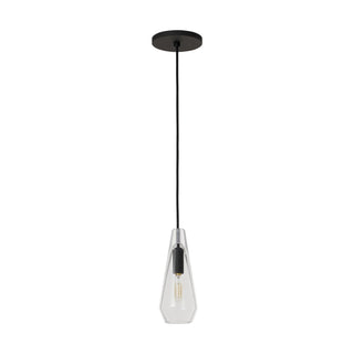 Buy nightshade-black-with-clear-glass-and-clear-shade Lustra Outdoor (Damp) Pendant by Visual Comfort Modern