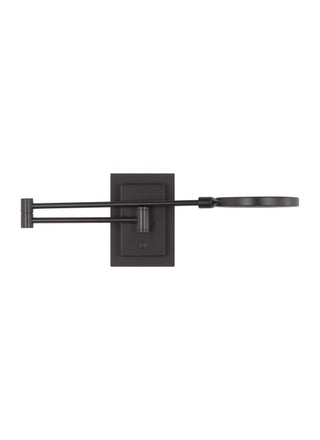 Buy matte-black-with-acrylic-glass-and-black-shade Spectica Outdoor (Damp) Sconce by Visual Comfort Modern