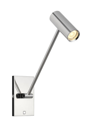 Buy polished-nickel-with-steel-or-brass-glass-and-silver-gray-shade Ponte Outdoor (Damp) Sconce by Visual Comfort Modern