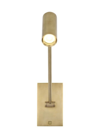 Buy natural-brass-with-steel-or-brass-glass-and-brass-gold-shade Ponte Outdoor (Damp) Sconce by Visual Comfort Modern