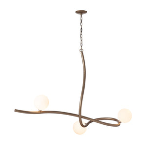 Buy soft-gold-with-opal-glass-gg-glass-and-white-shade Slide Pendant by Hubbardton Forge