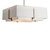 Bronze with Natural Anna Inner Shade & Natural Anna Outer Shade Glass and Natural/Cream Shade