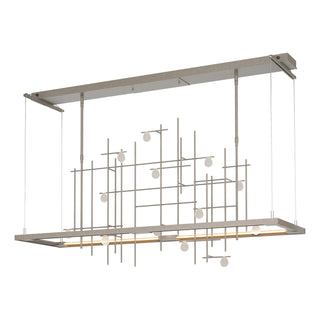 Buy dark-smoke-with-clear-bubble-glass-yg-glass-and-clear-seedy-shade Four Seasons Pendant by Hubbardton Forge