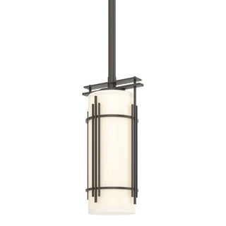 Buy dark-smoke-with-opal-glass-gg-glass-and-white-shade Paralline Pendant by Hubbardton Forge