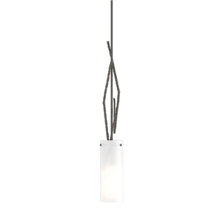 Buy dark-smoke-with-opal-glass-gg-glass-and-white-shade Brindille Pendant by Hubbardton Forge