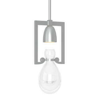 Buy vintage-platinum-with-clear-glass-zm-glass-and-clear-shade Apothecary Mini Pendant by Hubbardton Forge