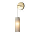 Modern Brass with Opal Glass (GG) Glass and Opal Shade