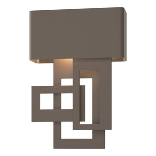 Buy coastal-dark-smoke-and-amber-brown-shade Collage Sconce by Hubbardton Forge