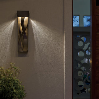 Buy coastal-bronze-and-amber-brown-shade Tress Sconce by Hubbardton Forge