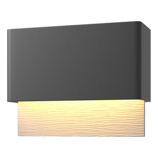 Buy coastal-black-and-black-shade Stratum Sconce by Hubbardton Forge