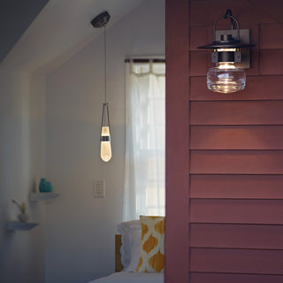 Buy coastal-bronze-with-clear-glass-zm-glass-and-clear-shade Mason Wall Lanterns by Hubbardton Forge