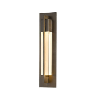 Buy coastal-bronze-with-clear-glass-zm-glass-and-clear-seedy-shade Axis Sconce by Hubbardton Forge