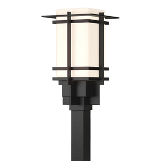 Buy coastal-black-with-opal-glass-gg-glass-and-opal-shade Tourou Post Lantern by Hubbardton Forge