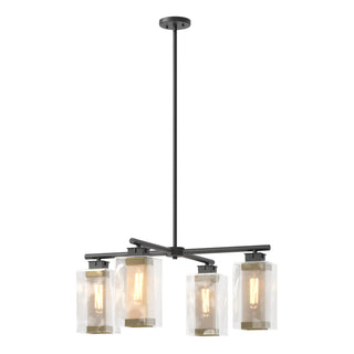 Buy coastal-black-with-clear-glass-zm-glass-and-clear-shade Polaris Pendant by Hubbardton Forge