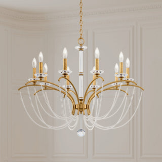 Buy heirloom-gold-and-clear-shade Priscilla Chandelier by Schonbek