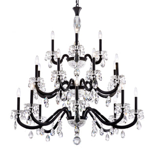Buy black-and-clear-shade San Marco Outdoor (Damp) Chandelier by Schonbek