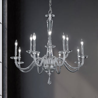 Buy polished-chrome-and-clear-shade Habsburg Outdoor (Damp) Chandelier by Schonbek