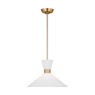 Buy satin-brass Belcarra Outdoor (Damp) Pendant by Visual Comfort Studio