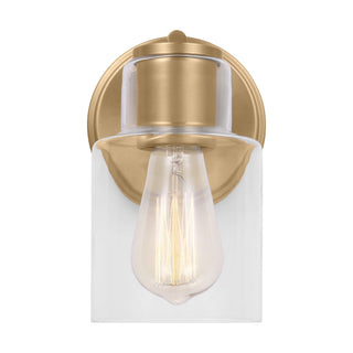 Buy satin-brass Sayward Outdoor (Damp) Sconce by Visual Comfort Studio