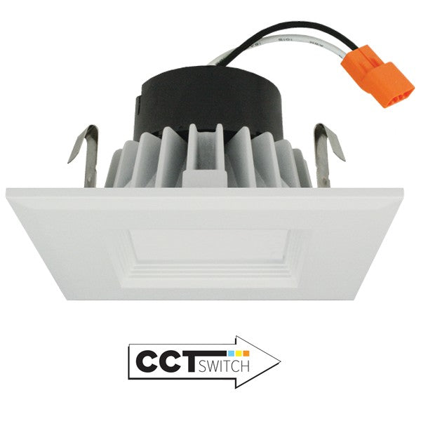 4"LED Insrt Sqr Bffl 10W 750Lmn 5Cct by Elco Lighting