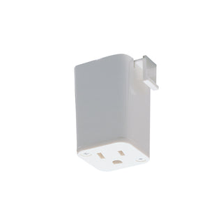 Buy white Track Syst &amp; Comp- Cir Outdoor (Damp) Outlet Adaptor, 1 Or 2 Circuit Track, J-Style by Nora Lighting