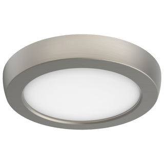 Buy brushed-nickel-and-white-shade Outdoor (Wet) Flush Mount Ceiling Light by Nuvo Lighting