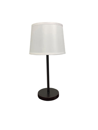 Buy chestnut-bronze-antique-brass-with-fine-white-linen-glass-and-white-shade Sawyer Table Lamp by House of Troy