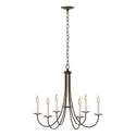 Simple Lines Chandelier by Hubbardton Forge