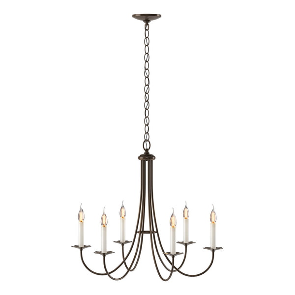 Simple Lines Chandelier by Hubbardton Forge