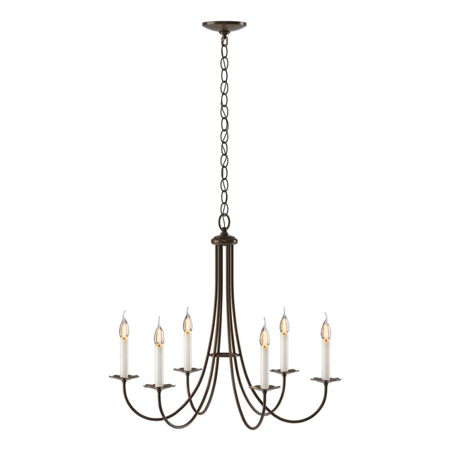 Simple Lines Chandelier by Hubbardton Forge