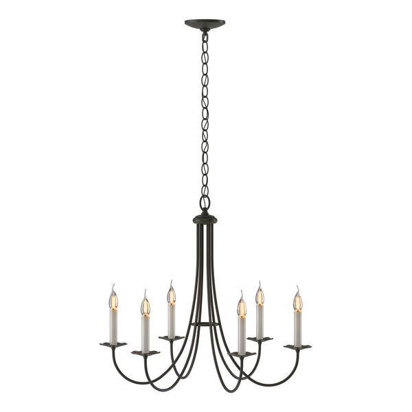 Simple Lines Chandelier by Hubbardton Forge