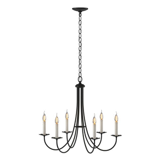 Buy black Simple Lines Chandelier by Hubbardton Forge