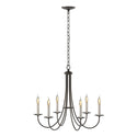 Simple Lines Chandelier by Hubbardton Forge