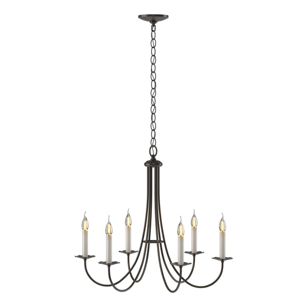 Simple Lines Chandelier by Hubbardton Forge