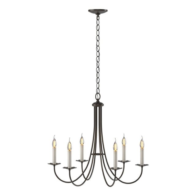Simple Lines Chandelier by Hubbardton Forge