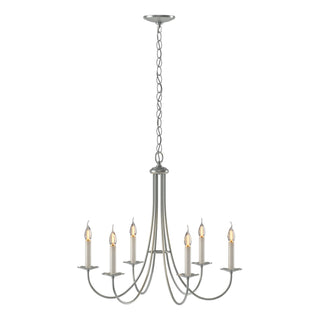 Buy vintage-platinum Simple Lines Chandelier by Hubbardton Forge