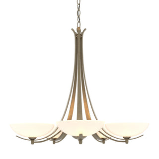 Buy soft-gold Aegis Chandelier by Hubbardton Forge