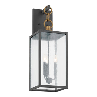 Buy weathered-zinc-with-clear-seeded-glass-and-clear-seedy-shade Lahden Outdoor (Wet) Wall Lantern by Kichler