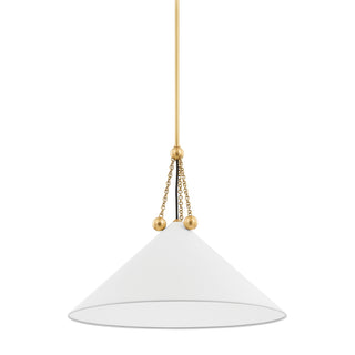 Buy aged-brass-soft-white Kalea Outdoor (Damp) Pendant by Mitzi