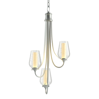 Buy vintage-platinum-with-seeded-glass-with-opal-diffuser-zs-glass-and-clear-seedy-shade Flora Chandelier by Hubbardton Forge