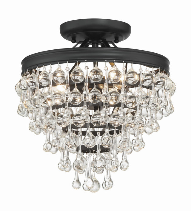 Calypso Outdoor (Damp) Semi-Flush Mount Ceiling Light by Crystorama