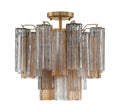 Addis Semi Flush Mount Light by Crystorama